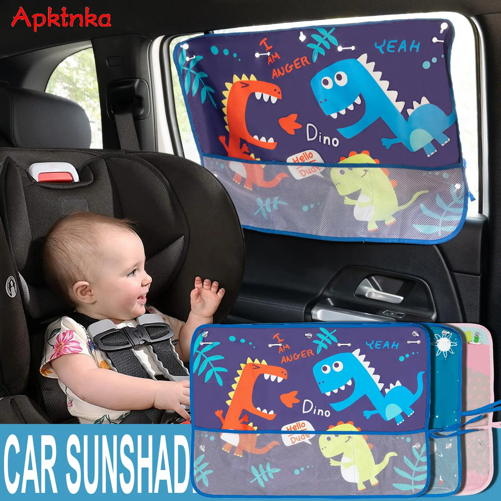 Pair Car Window Sun Shade Curtain Sunshade Cute Cartoon Pattern Anti-UV W/ Storage Net For Children Baby Kid Heat Shield Protect
Pair Car Window Sun Shade Curtain Sunshade Cute Cartoon Pattern Anti-UV W/ Storage Net For Children Baby Kid Heat Shield Protect