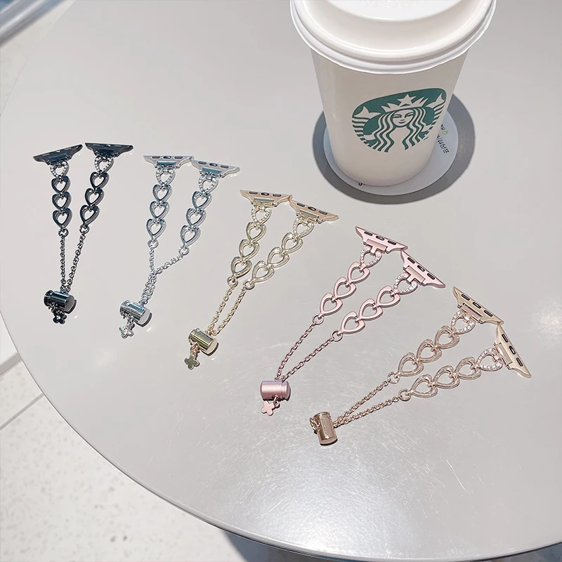 Heart-shaped Women Bracelet for Apple Watch 7 Band Series 6 SE 5 4 3 Metal Strap 41mm 45mm 40mm 44mm Diamond Belt
Heart-shaped Women Bracelet for Apple Watch 7 Band Series 6 SE 5 4 3 Metal Strap 41mm 45mm 40mm 44mm Diamond Belt