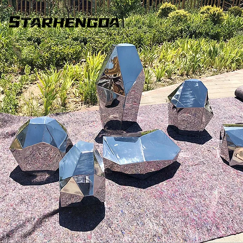 Stainless steel geometric block surface stone park Green forest square garden hotel Mall office building sculpture ornaments
Stainless steel geometric block surface stone park Green forest square garden hotel Mall office building sculpture ornaments