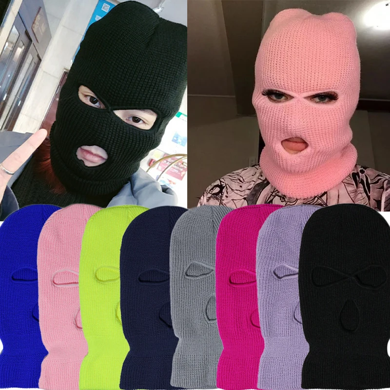 3 Holes Full Face Cover Ski Beanies Masks Winter Hats For Women Men Balaclava Tactical Windproof Knitted Bonnet Skullies Beanies
3 Holes Full Face Cover Ski Beanies Masks Winter Hats For Women Men Balaclava Tactical Windproof Knitted Bonnet Skullies Beanies