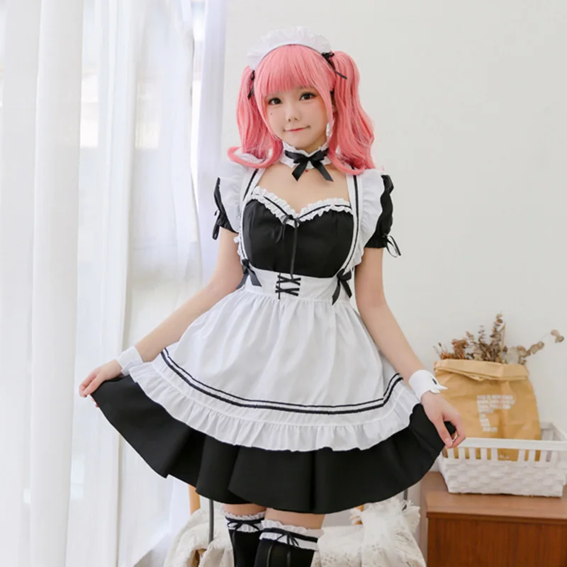 Black Cute Waiter Costumes Maid Dress Girls Woman Amine Cosplay Costume Waitress Maid Party Stage Halloween Costumes
Black Cute Waiter Costumes Maid Dress Girls Woman Amine Cosplay Costume Waitress Maid Party Stage Halloween Costumes