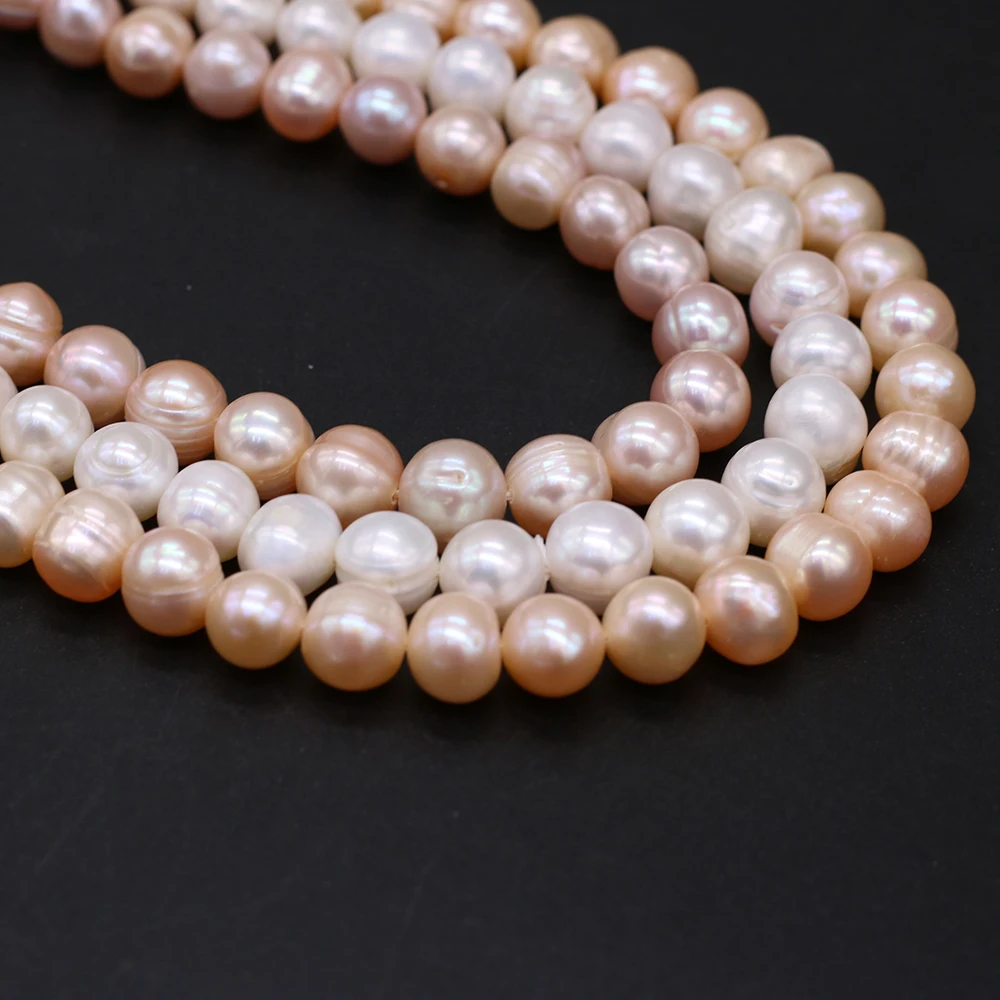 Natural Freshwater Pearl Beads White Purple Round Loose Beads For Jewelry Making DIY Bracelet Necklace Accessory 15" Per Strand
Natural Freshwater Pearl Beads White Purple Round Loose Beads For Jewelry Making DIY Bracelet Necklace Accessory 15" Per Strand