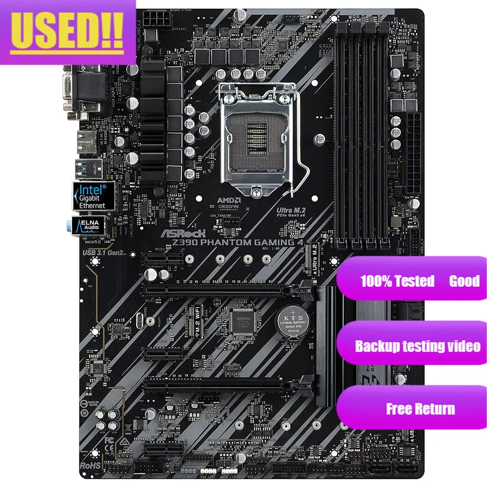 Материнская плата ASRock Z390 Phantom Gaming 4 поддерживает DDR4 4300 МГц + (OC) HDMI 1,4 с максимальным разрешением до 4K x 2K (4096x2160)
Материнская плата ASRock Z390 Phantom Gaming 4 поддерживает DDR4 4300 МГц + (OC) HDMI 1,4 с максимальным разрешением до 4K x 2K (4096x2160)