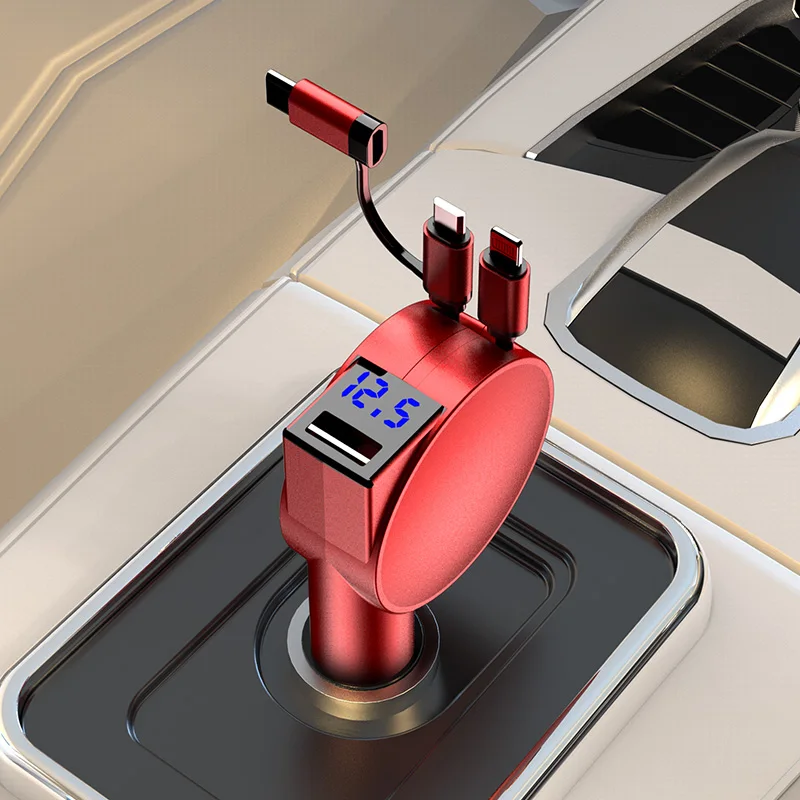 Выдвижное автомобильное зарядное устройство с двумя портами USB 3 в 1, многофункциональное быстрое зарядное устройство для IPhone 12 Pro Max, Samsung S21, ...
Выдвижное автомобильное зарядное устройство с двумя портами USB 3 в 1, многофункциональное быстрое зарядное устройство для IPhone 12 Pro Max, Samsung S21, ...