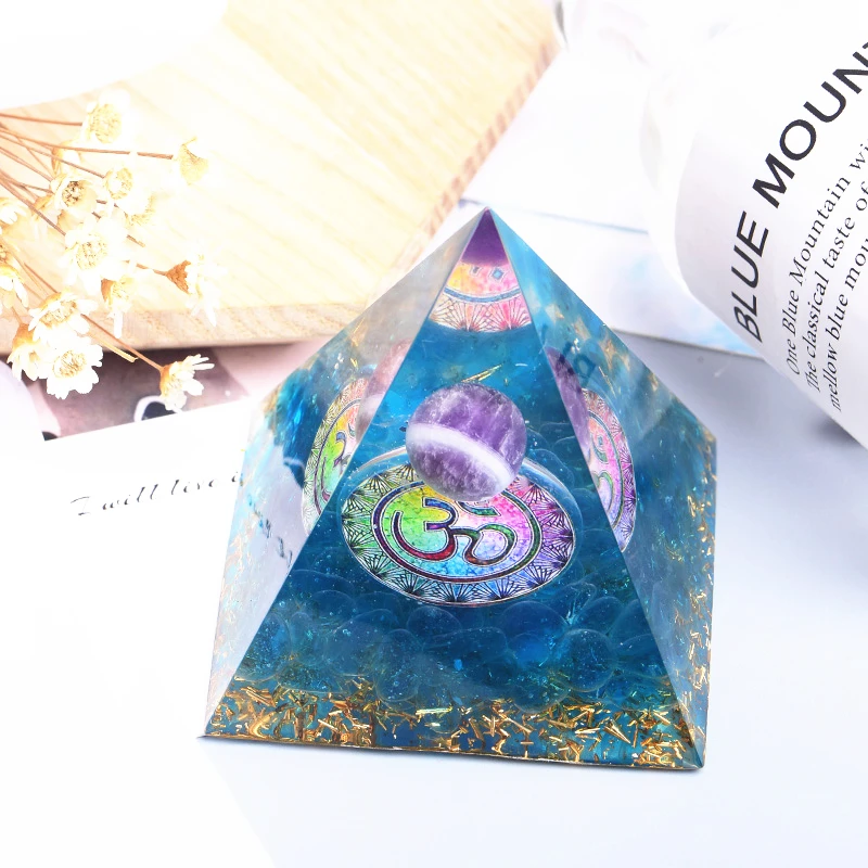60mm Orgonite Pyramid Meditation Yoga Ohm Purple Crystal Sphere Natural Stone Orgone Energy Healing Reiki Chakra Multiplier
60mm Orgonite Pyramid Meditation Yoga Ohm Purple Crystal Sphere Natural Stone Orgone Energy Healing Reiki Chakra Multiplier