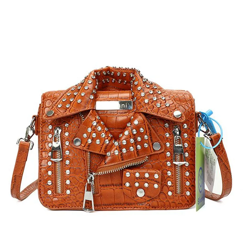 Fashion Jacket Design Crossbody Bag Rivet Clothes Shape Women Handbag Purse Brand Designer Lady Shoulder Bags Luxury Women's Bag
Fashion Jacket Design Crossbody Bag Rivet Clothes Shape Women Handbag Purse Brand Designer Lady Shoulder Bags Luxury Women's Bag