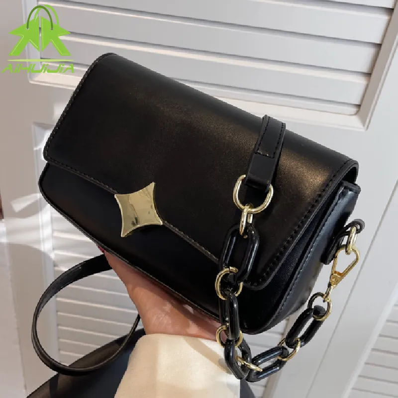 Luxury Solid Color Shoulder Bag for Women 2022 The New High Quality Pu Leather Handbag Fashion Chain Wild Ladies Crossbody Bags
Luxury Solid Color Shoulder Bag for Women 2022 The New High Quality Pu Leather Handbag Fashion Chain Wild Ladies Crossbody Bags