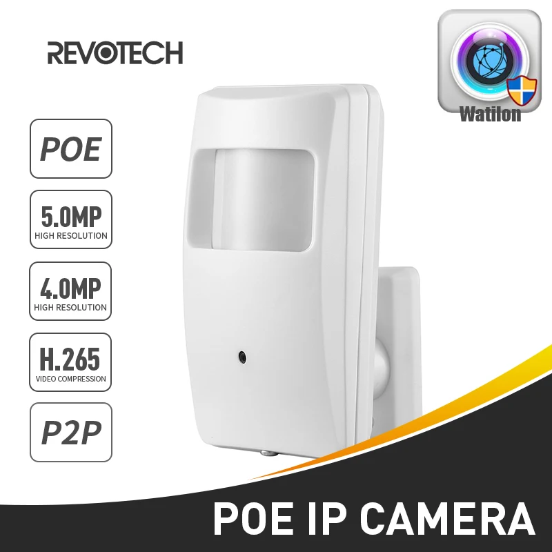 POE 940nm ONVIF IR 5MP PIR IP-камера 4MP H.265 1664P / 1080P светодиодсветодиодный комнатная охранная