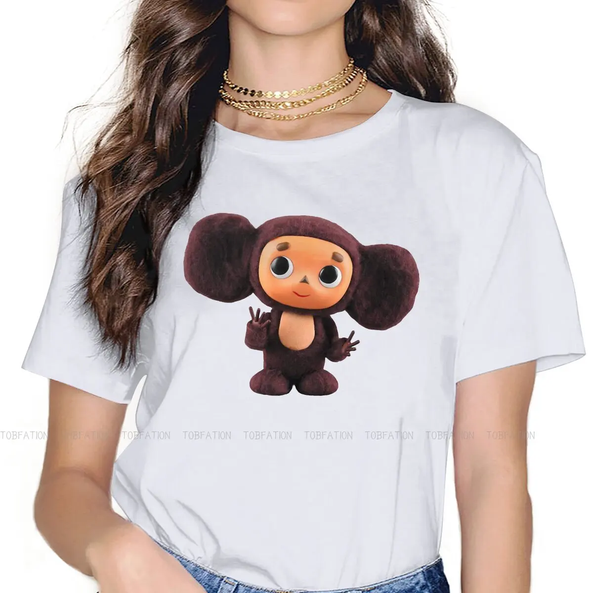 Cute Women Clothing Cheburashka Cute Soviet Russian Cartoon Graphic Female Tshirts Grunge Loose Tops Tee Kawaii Girl Streetwear
Cute Women Clothing Cheburashka Cute Soviet Russian Cartoon Graphic Female Tshirts Grunge Loose Tops Tee Kawaii Girl Streetwear