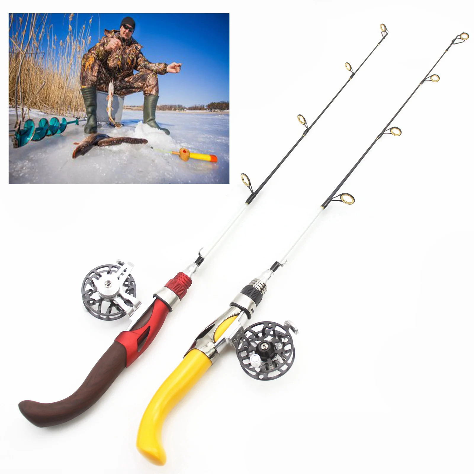 NEW Arrival Ice Fishing Rod and Reel Combo Winter Outdoor Sport 65cm Super Hard Portable Single Section Ultra-ligh Pole Tackle
NEW Arrival Ice Fishing Rod and Reel Combo Winter Outdoor Sport 65cm Super Hard Portable Single Section Ultra-ligh Pole Tackle