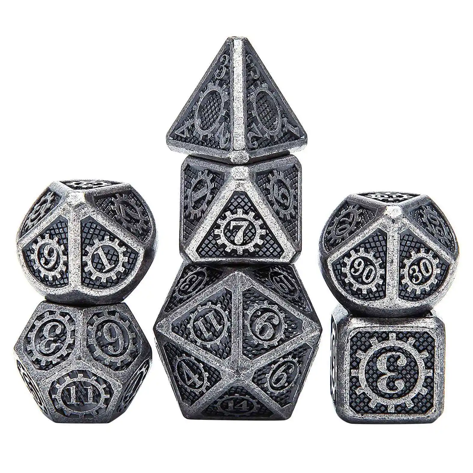 Dice Set Polyhedral Metal Dice Metal DND Dice Set Suitable For Table Games DND Role Playing Game Math Teaching
Dice Set Polyhedral Metal Dice Metal DND Dice Set Suitable For Table Games DND Role Playing Game Math Teaching