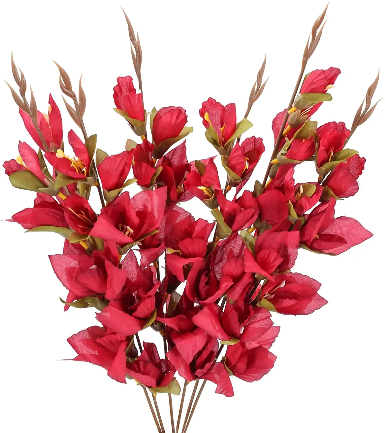 6Pcs Artificial Flowers Red Orchids Silk Faux Flower Phalaenopsis Orchid Stems Real Touch Floral Bouquet
6Pcs Artificial Flowers Red Orchids Silk Faux Flower Phalaenopsis Orchid Stems Real Touch Floral Bouquet