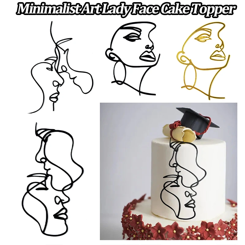 Acrylic Minimalist Art Lady Face Cake Topper Girl Happy Birthday Cake Decoration Wedding Cake Party Supplies
Acrylic Minimalist Art Lady Face Cake Topper Girl Happy Birthday Cake Decoration Wedding Cake Party Supplies
