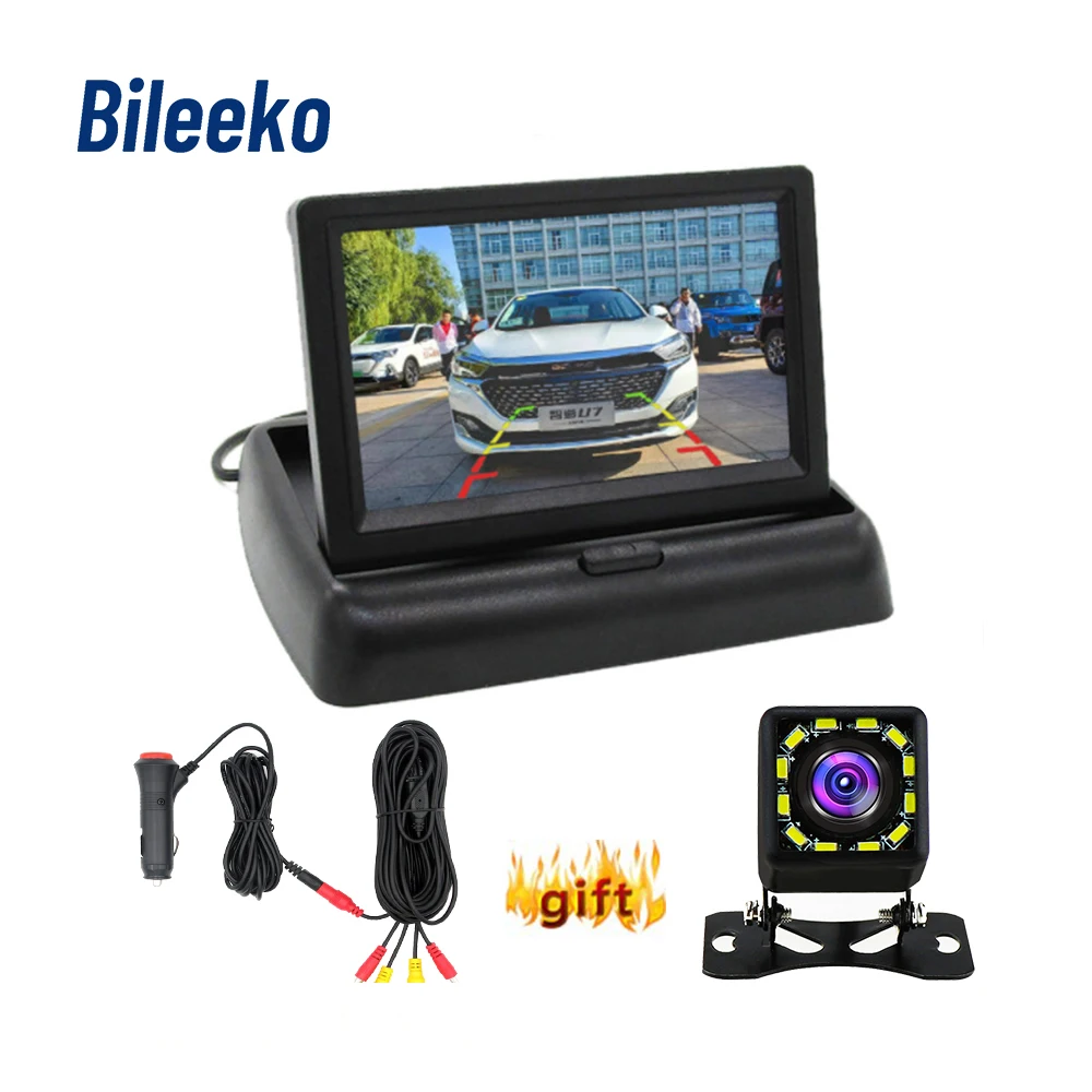 Bileeko 4.3 Inch Car Monitor TFT LCD HD Digital Screen 2 Way Video Input Colorful For 12 led Reverse Rear View Camera DVD VCD
Bileeko 4.3 Inch Car Monitor TFT LCD HD Digital Screen 2 Way Video Input Colorful For 12 led Reverse Rear View Camera DVD VCD