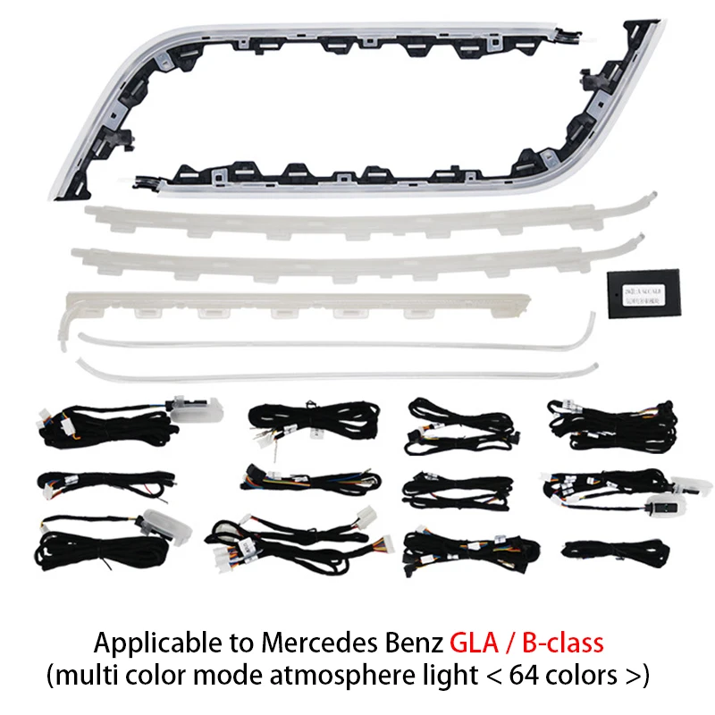 It is suitable for GLA/BClass multi-color mode without delay switch of Benz Atmosphere light car upgrade light 64 colors
It is suitable for GLA/BClass multi-color mode without delay switch of Benz Atmosphere light car upgrade light 64 colors