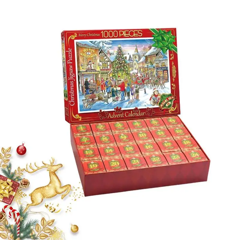 2023 шт., новогодние пазлы с календарём, 24 детали
2023 шт., новогодние пазлы с календарём, 24 детали