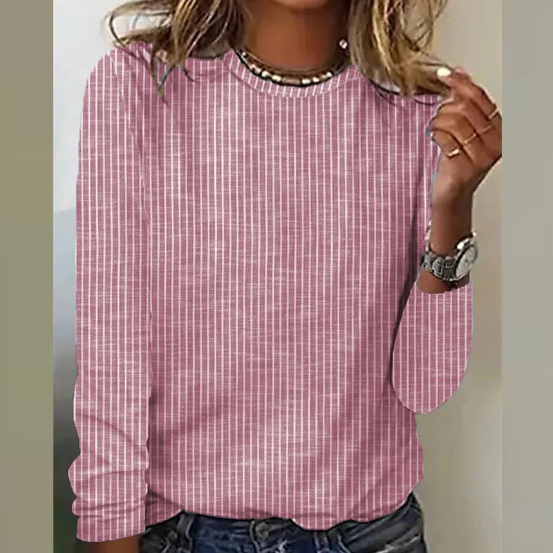 Autumn Elegant Fashion Neutral Chic Shirt Women Minimalist All Match Artistic Trendy Round Collar Long Sleeve Stripe Casual Top
Autumn Elegant Fashion Neutral Chic Shirt Women Minimalist All Match Artistic Trendy Round Collar Long Sleeve Stripe Casual Top