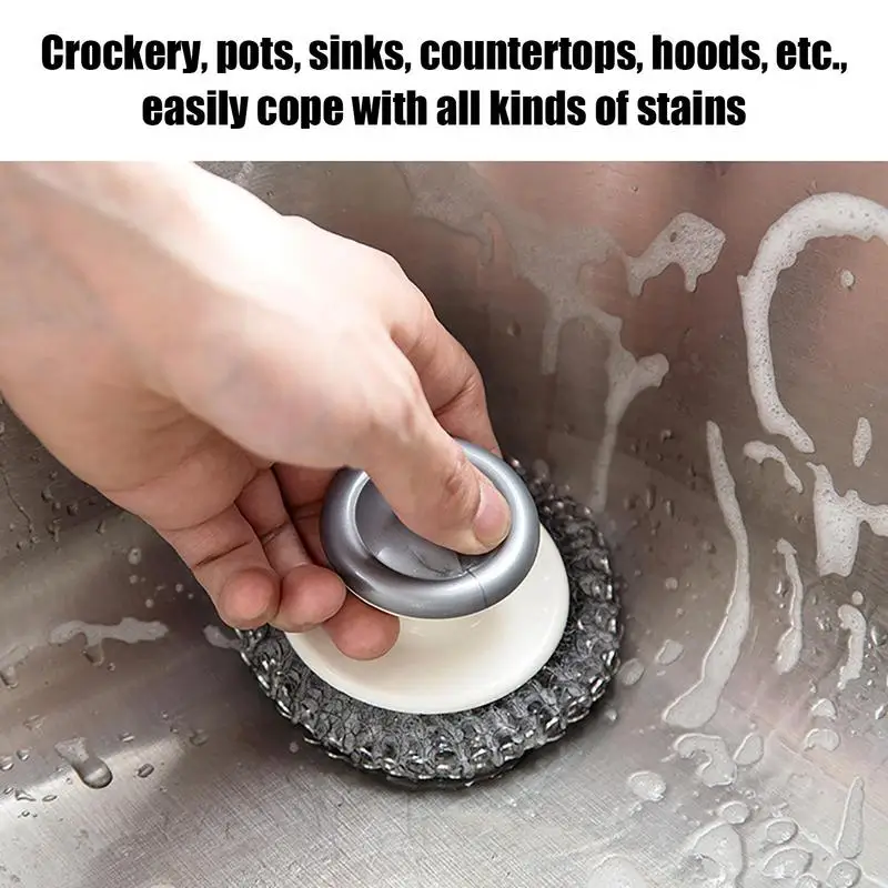 steel wool scrubber Durable Metal Dishwashing Sponge Household Wire Ball Brush Cleaning Tool For Pots Dishes Sink and Faucet
steel wool scrubber Durable Metal Dishwashing Sponge Household Wire Ball Brush Cleaning Tool For Pots Dishes Sink and Faucet