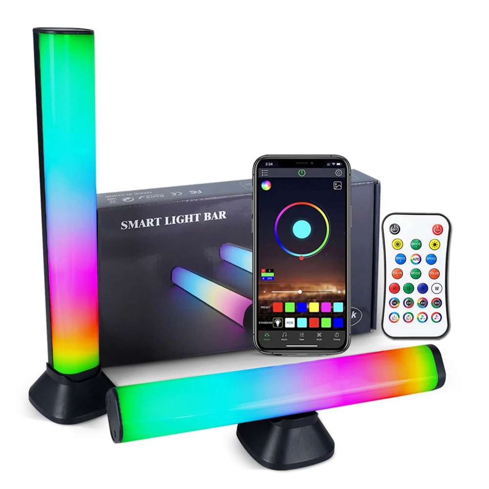 Smart LED Pickup Light Bluetooth APP Control RGB Music Rhythm Lamp for Birthday Wedding Hom Party Bedroom TV Decor Ambient Light
Smart LED Pickup Light Bluetooth APP Control RGB Music Rhythm Lamp for Birthday Wedding Hom Party Bedroom TV Decor Ambient Light