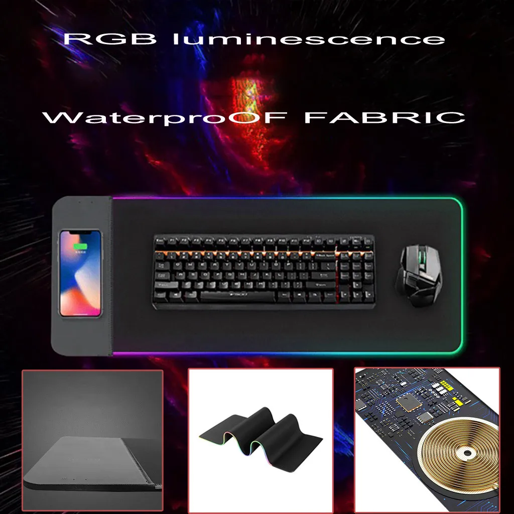 Ouhaobin Wireless Mouse Pad Charger Wilress Fast Charging 5v/2a Mouse Mat With Led Alfombrilla De Ratón Para Juegos
Ouhaobin Wireless Mouse Pad Charger Wilress Fast Charging 5v/2a Mouse Mat With Led Alfombrilla De Ratón Para Juegos