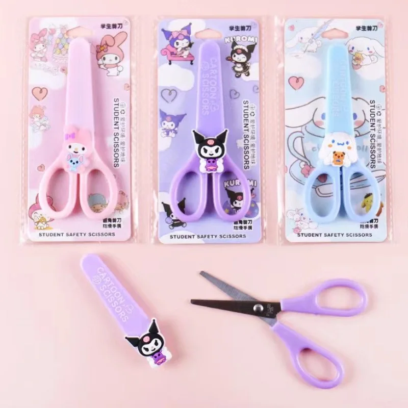 Kawaii Sanrio Kuromi Cinnamoroll Melody Hand Made Scissors Children Safety Silicone Shell Kid Stationery School Supplies Gift
Kawaii Sanrio Kuromi Cinnamoroll Melody Hand Made Scissors Children Safety Silicone Shell Kid Stationery School Supplies Gift