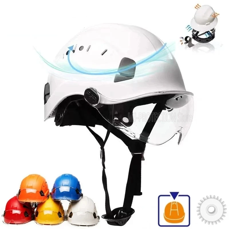 2022Safety Helmet With Goggles Construction Hard Hat High Quality ABS Protective Helmets Work Cap For Working Climbing Riding
2022Safety Helmet With Goggles Construction Hard Hat High Quality ABS Protective Helmets Work Cap For Working Climbing Riding