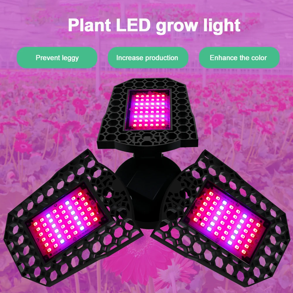 

LED Grow Light Phyto Lamp E27 108-144 LED Full Spectrum Floodlight Indoor Outdoor Greenhouse Plant Hydroponic Plant Spotlight