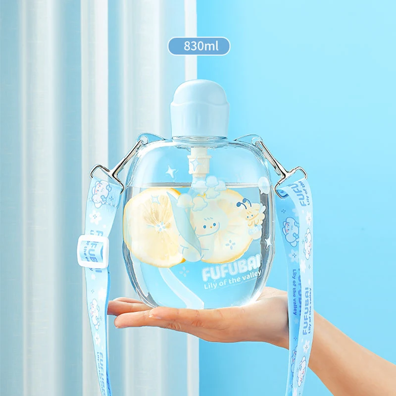 Large Capacity Mug With Cup Strap Portable Summer Outdoor Tumbler Sport Spray Kettle Cute Fitness Jug 420/580/830ml Water Bottle
Large Capacity Mug With Cup Strap Portable Summer Outdoor Tumbler Sport Spray Kettle Cute Fitness Jug 420/580/830ml Water Bottle