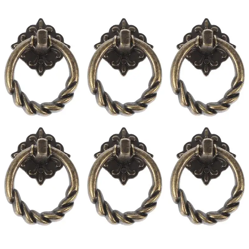 6pcs Retro Drawer Pull Handle Cabinet Cupboard Drawer Pull Ring Handle Knob(Screws Not Included)
6pcs Retro Drawer Pull Handle Cabinet Cupboard Drawer Pull Ring Handle Knob(Screws Not Included)