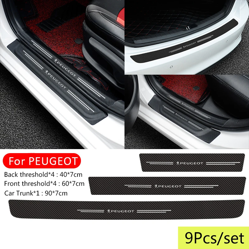 Car Door Threshold Stickers Trunk Decoration Decals for Peugeot 406 307 3008 407 408 508 207 2008 107 208 306 206 4008 5008 103
Car Door Threshold Stickers Trunk Decoration Decals for Peugeot 406 307 3008 407 408 508 207 2008 107 208 306 206 4008 5008 103