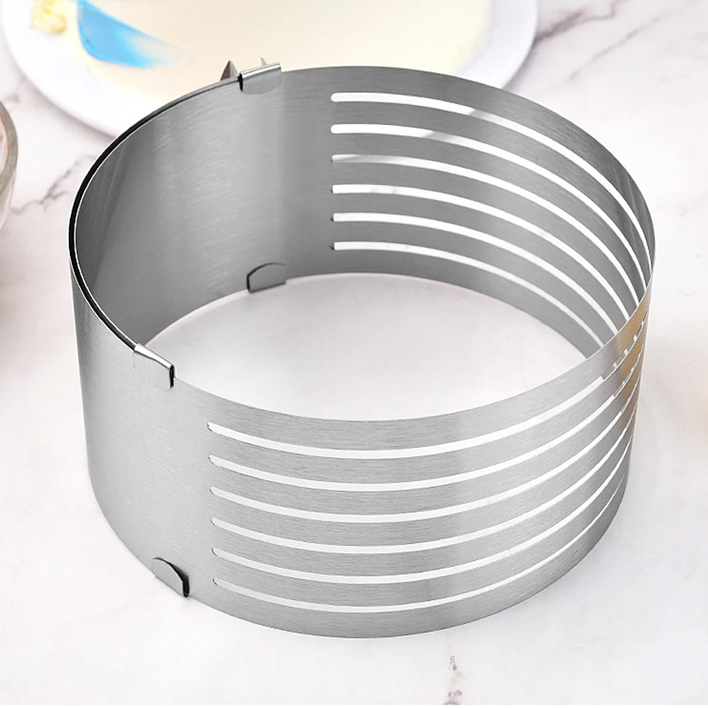 Cake Cutter Cake Leveller 6-8 Inch Adjustable Layered Stainless Steel Mousse Mould Telescopic Layered Round Cake Ring
Cake Cutter Cake Leveller 6-8 Inch Adjustable Layered Stainless Steel Mousse Mould Telescopic Layered Round Cake Ring