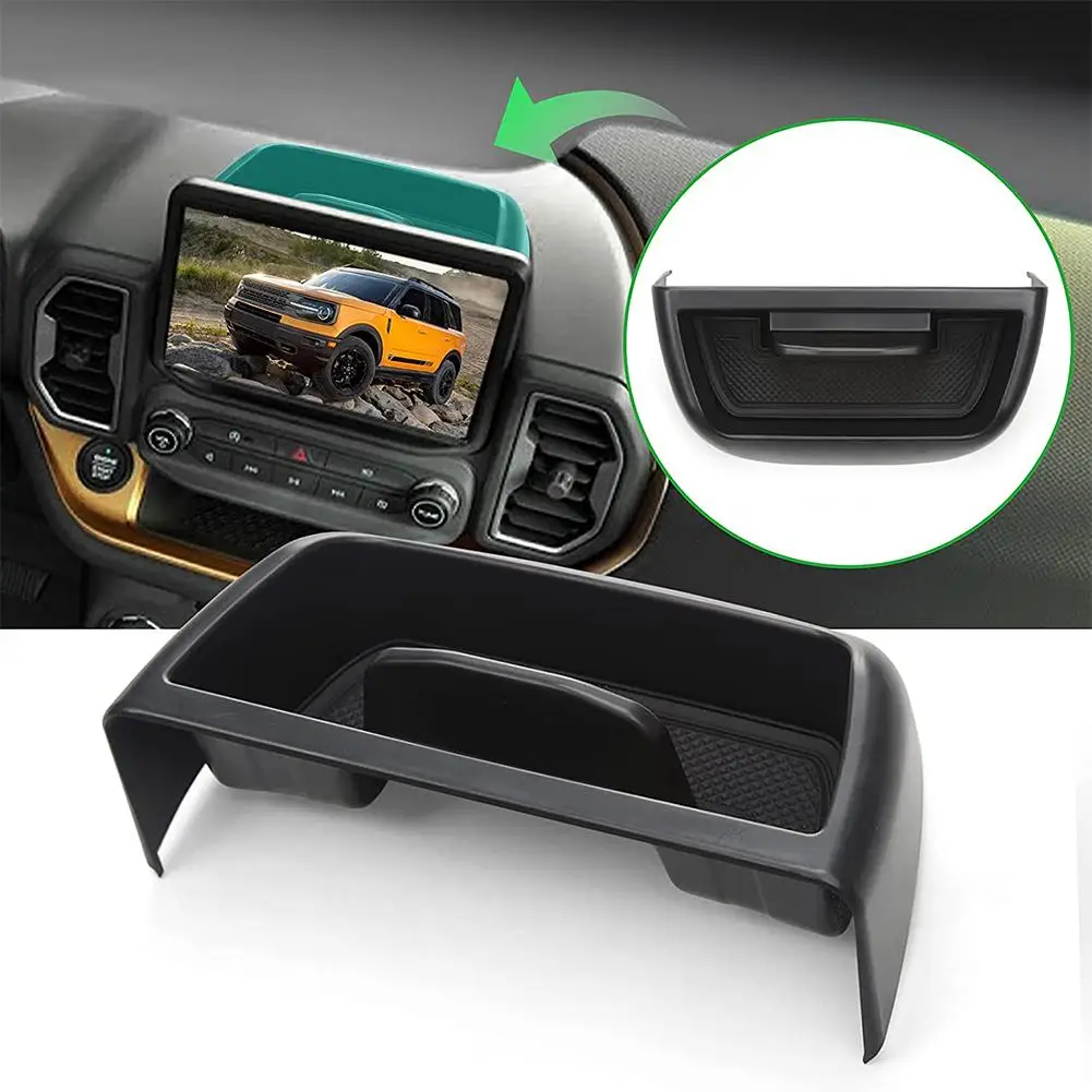 

Center Console Dashboard Storage Box With Phone Holder Organizer Insert Tray Accessories for Ford 2021-2022 Bronco Sport CX430