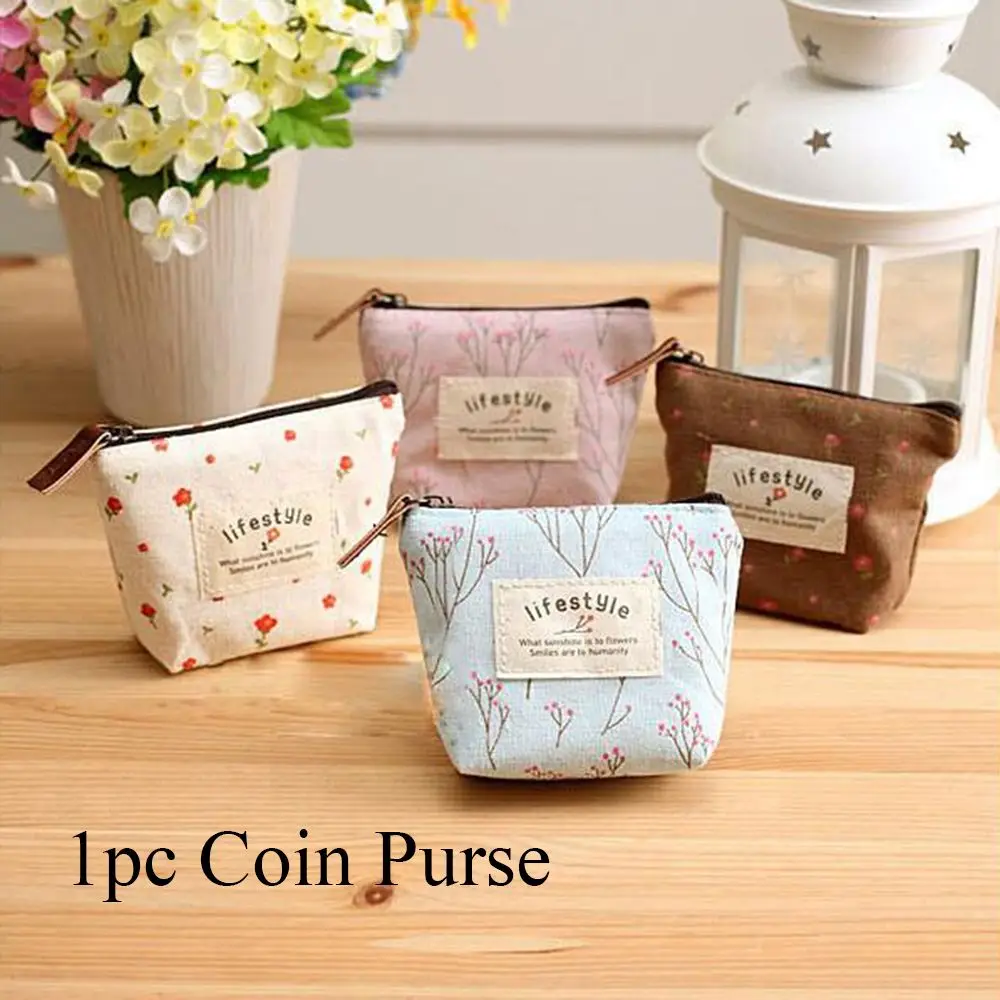 New Card Holder Korean Style Mini Wallet Flower Canvas Floral Print Zipper Coin Purses
New Card Holder Korean Style Mini Wallet Flower Canvas Floral Print Zipper Coin Purses