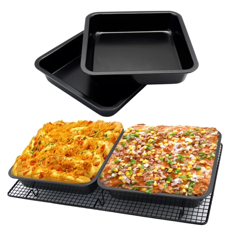 Mini Square Cake Pan Carbon Steel Cake Baking Pan Anti-Stick Bread Cookie Making Dishes Moldes Oven Metal Cake Pan
Mini Square Cake Pan Carbon Steel Cake Baking Pan Anti-Stick Bread Cookie Making Dishes Moldes Oven Metal Cake Pan