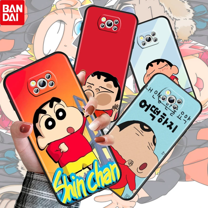 Cute Shin chan Crayon For Xiaomi Poco M4 X3 F3 GT NFC M3 C3 M2 F2 F1 X2 Pro Mi Mix3 Soft Silicone Black Phone Case Cover Fundas
Cute Shin chan Crayon For Xiaomi Poco M4 X3 F3 GT NFC M3 C3 M2 F2 F1 X2 Pro Mi Mix3 Soft Silicone Black Phone Case Cover Fundas
