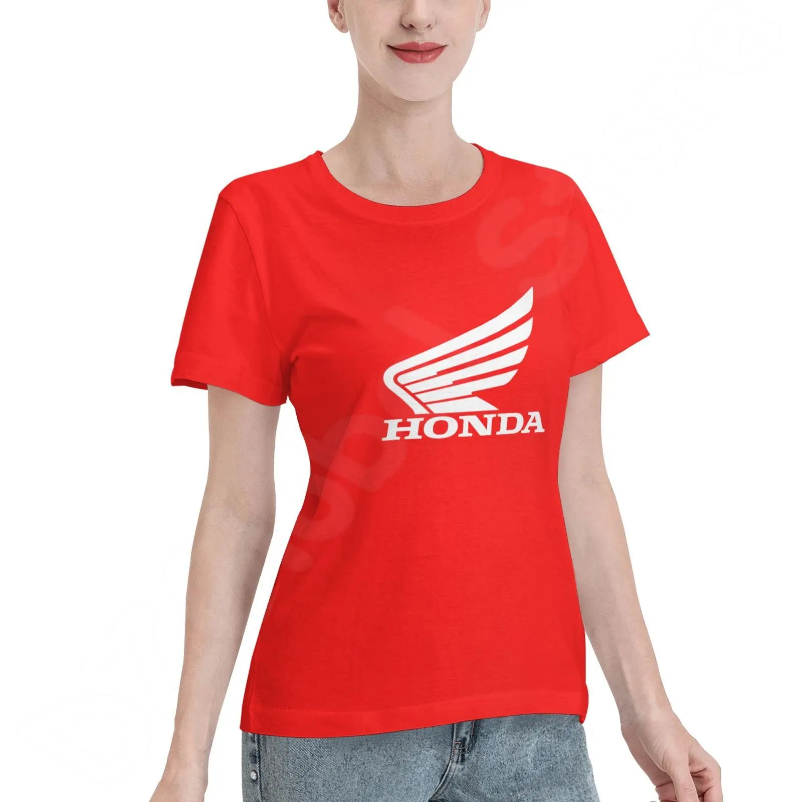 Women Summer Honda Motorcycle Logo Tees Fashion Casual Short Sleeves Solid Color T-shirts Ladies Tops 100% Cotton T-Shirt
Women Summer Honda Motorcycle Logo Tees Fashion Casual Short Sleeves Solid Color T-shirts Ladies Tops 100% Cotton T-Shirt