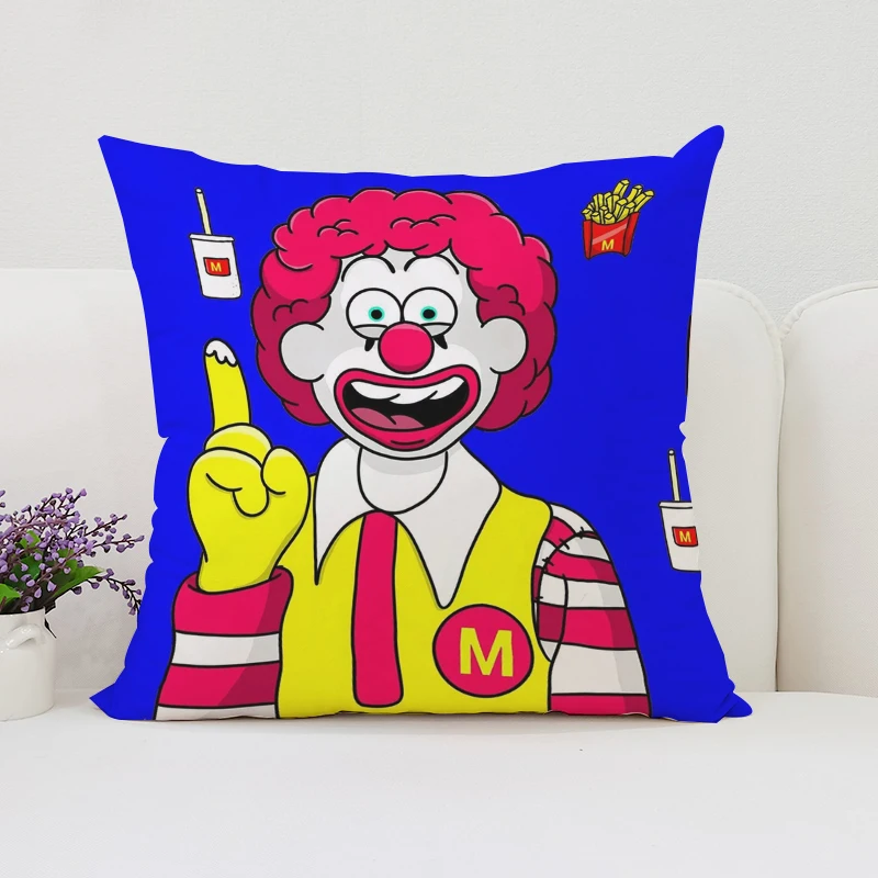 Pillow case M-McDonald double-sided printed sofa cushion cover, car decoration pillowcase short plush pillowcase on bed, 45x45cm
Pillow case M-McDonald double-sided printed sofa cushion cover, car decoration pillowcase short plush pillowcase on bed, 45x45cm