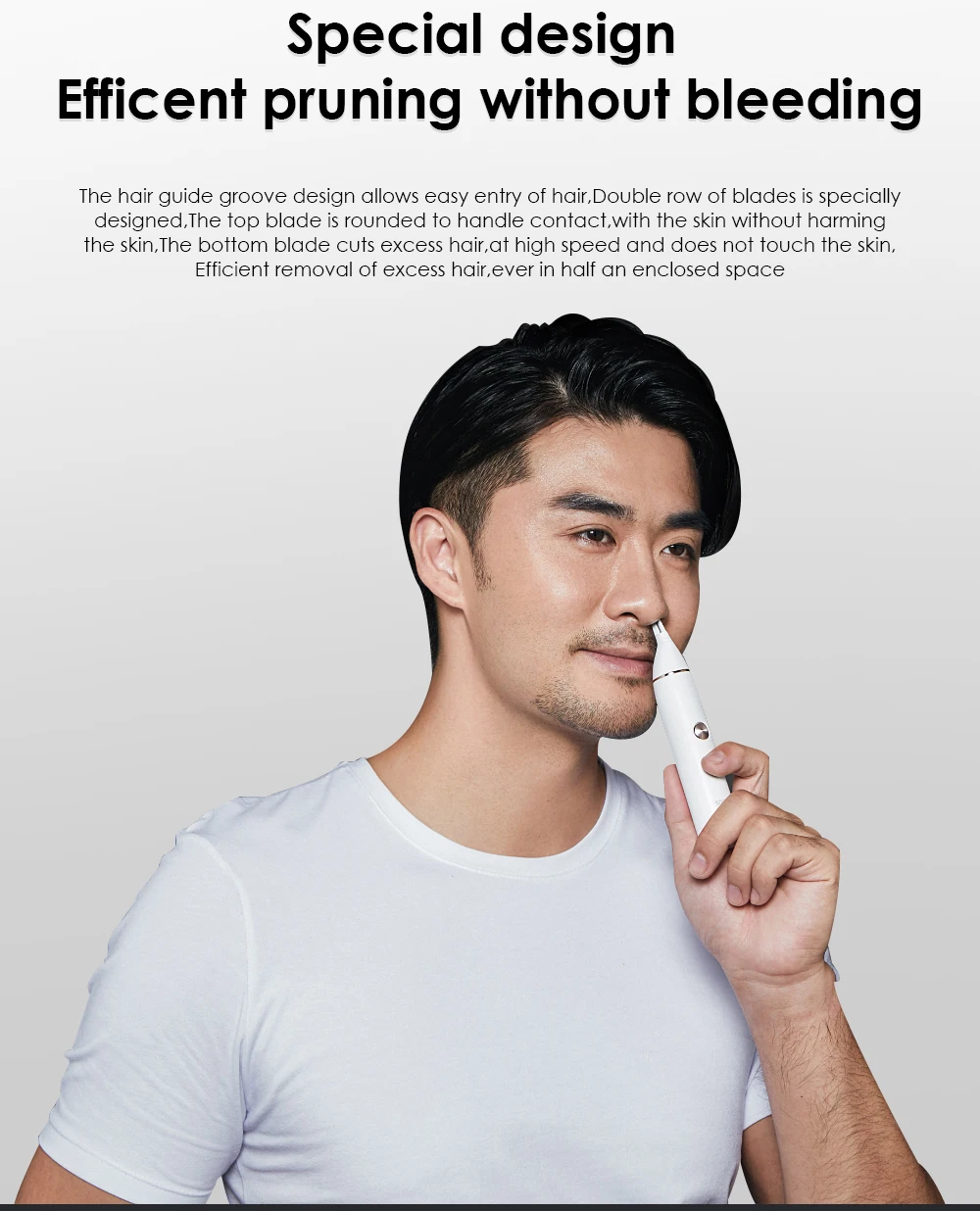 XIAOMI Mijia Soocas IPX5 Водонепроницаемый триммер для носа и волос машинка стрижки бровей