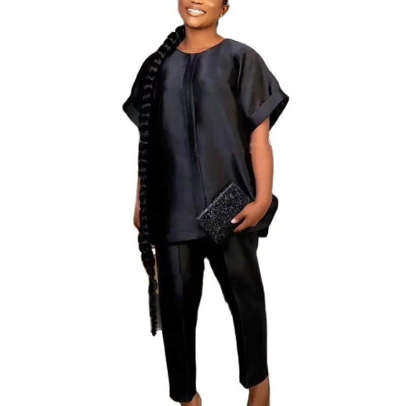 White Black African Clothes Women Summer Fashion African Women O-neck Short Sleeve Two Pieces Sets Top and Pant XL-4XL
White Black African Clothes Women Summer Fashion African Women O-neck Short Sleeve Two Pieces Sets Top and Pant XL-4XL