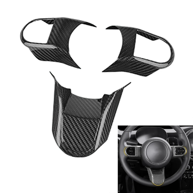 3Pcs Car Carbon Fiber Steering Wheel Panel Cover Trim Decoration Frame Sticker For MINI Cooper F55 F56 F57 2021 2022
3Pcs Car Carbon Fiber Steering Wheel Panel Cover Trim Decoration Frame Sticker For MINI Cooper F55 F56 F57 2021 2022