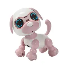 Interactive Intelligent Smart Puppy Robot Pet Dog Talk Toy Robot Dog Electronic LED Eye Sound Recording Singing Sleep Kids Gift