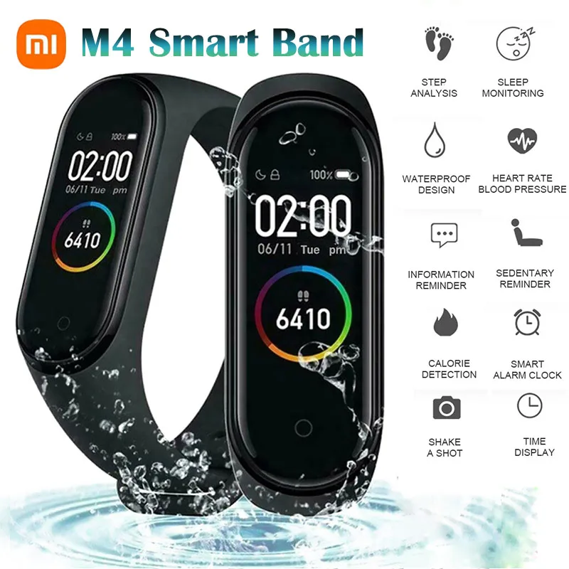 Xiaomi M4 Smart Band Fitness Bracelet Heart Rate Blood Pressure Monitor Pulse Oximeter Tracker Pedometers Sports Watch Man Woman
Xiaomi M4 Smart Band Fitness Bracelet Heart Rate Blood Pressure Monitor Pulse Oximeter Tracker Pedometers Sports Watch Man Woman