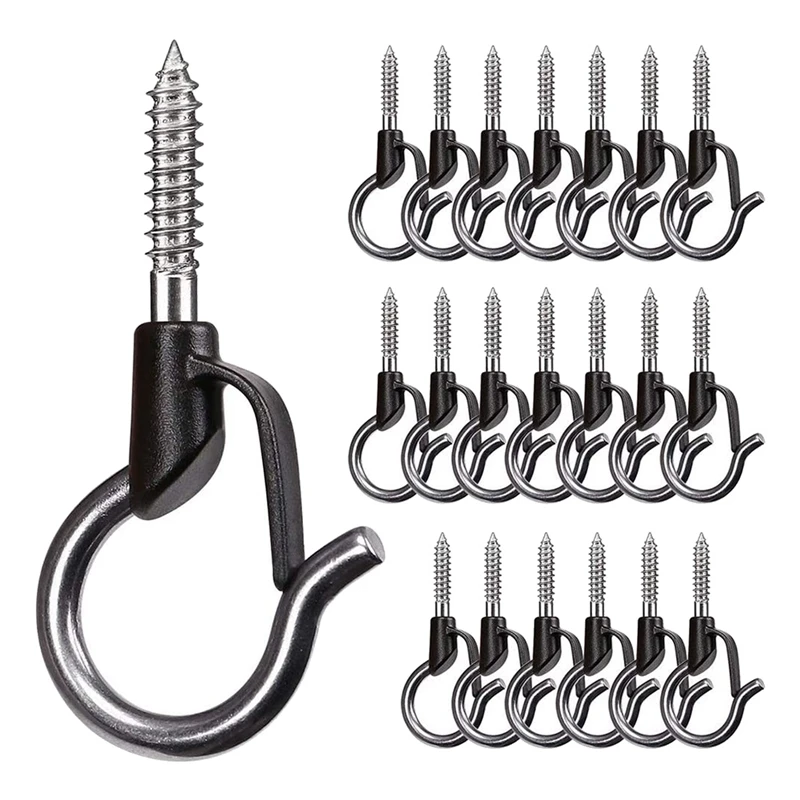 20PCS Q Hanger Hooks Heavy Duty Wall Ceiling Hooks With Safety Buckle Outdoor Screw Hooks For Hanging Lights Plants
20PCS Q Hanger Hooks Heavy Duty Wall Ceiling Hooks With Safety Buckle Outdoor Screw Hooks For Hanging Lights Plants