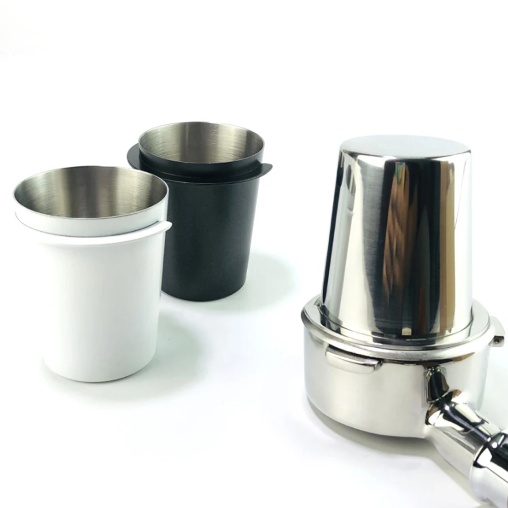 Coffee Cup Coffee Dosing Cup Round Handle 304 Stainless Steel Anti-rust For Kitchen Bar Non-slip Powder Feeder Part
Coffee Cup Coffee Dosing Cup Round Handle 304 Stainless Steel Anti-rust For Kitchen Bar Non-slip Powder Feeder Part