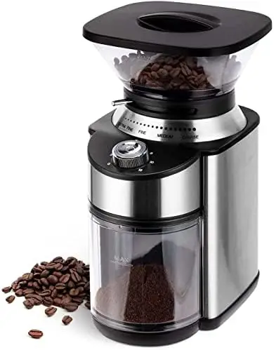 Electric Conical Burr Coffee Grinder, Adjustable Burr Mill with 19 Precise Grind Setting, Stainless Steel Coffee Grinder Electri
Electric Conical Burr Coffee Grinder, Adjustable Burr Mill with 19 Precise Grind Setting, Stainless Steel Coffee Grinder Electri
