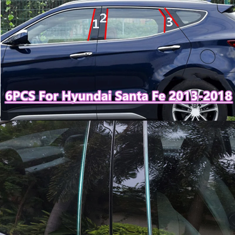 6Pcs Car Stickers Door Window Trim Pillar Posts Pillar Molding Covers For Hyundai Santa Fe 2013-2018 Car Accessories Auto Parts
6Pcs Car Stickers Door Window Trim Pillar Posts Pillar Molding Covers For Hyundai Santa Fe 2013-2018 Car Accessories Auto Parts
