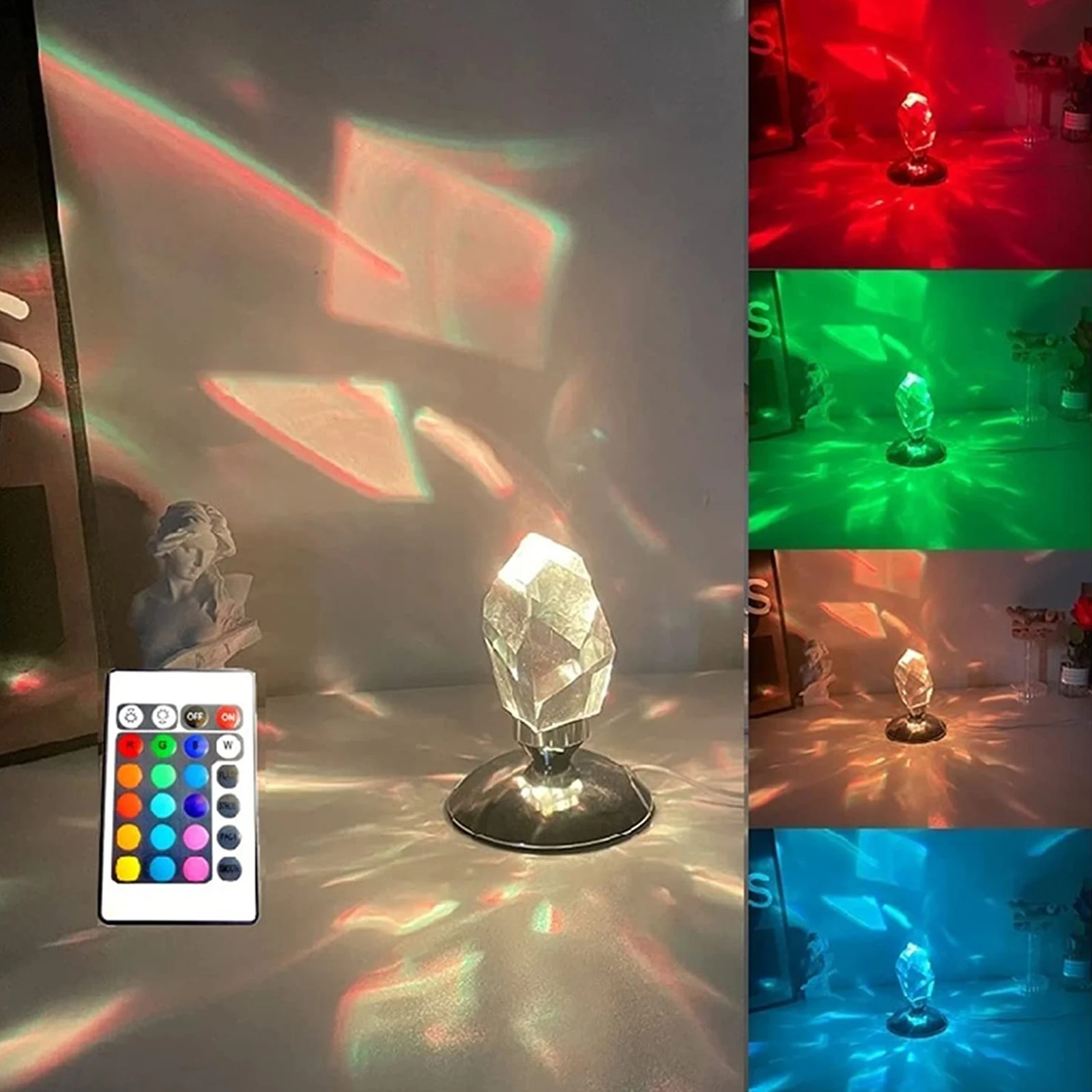 Crystal Lamp Adjustable Models Durable Home Decoration Desktop Decortion High Bright Night Light
Crystal Lamp Adjustable Models Durable Home Decoration Desktop Decortion High Bright Night Light