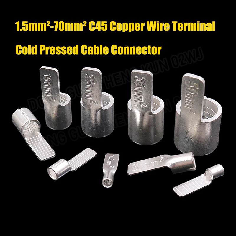 1.5mm-70mm Sq C45 Copper Wire Terminal Cold Pressed Cable Connector DZ47 Air Switch Pin Connection 1.5-10mm Crimping Pliers
1.5mm-70mm Sq C45 Copper Wire Terminal Cold Pressed Cable Connector DZ47 Air Switch Pin Connection 1.5-10mm Crimping Pliers