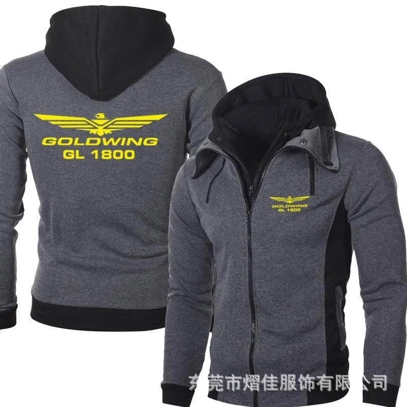 Куртка на молнии GOLDWING GL1800, мужские пальто, куртки-бомберы, толстовки с воротником-шарфом, Повседневная флисовая мужская верхняя одежда с кап... 
Куртка на молнии GOLDWING GL1800, мужские пальто, куртки-бомберы, толстовки с воротником-шарфом, Повседневная флисовая мужская верхняя одежда с кап...