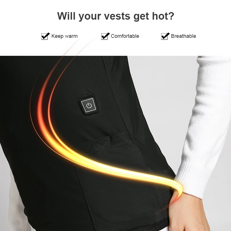 Electric Heating Vest Autumn Winter USB Electric Heated U Neck Men Women Outdoor Fishing Trekking Cycling Thermal
Electric Heating Vest Autumn Winter USB Electric Heated U Neck Men Women Outdoor Fishing Trekking Cycling Thermal